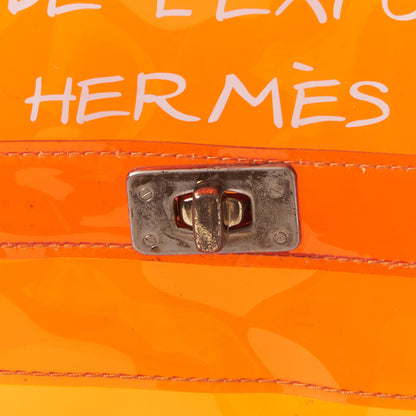 Hermes Vinyl Souvenir De L'Exposition Kelly Orange 7 of 8