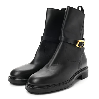 Christian Dior Calfskin Empreinte Ankle Boot 36 Black 3 of 7