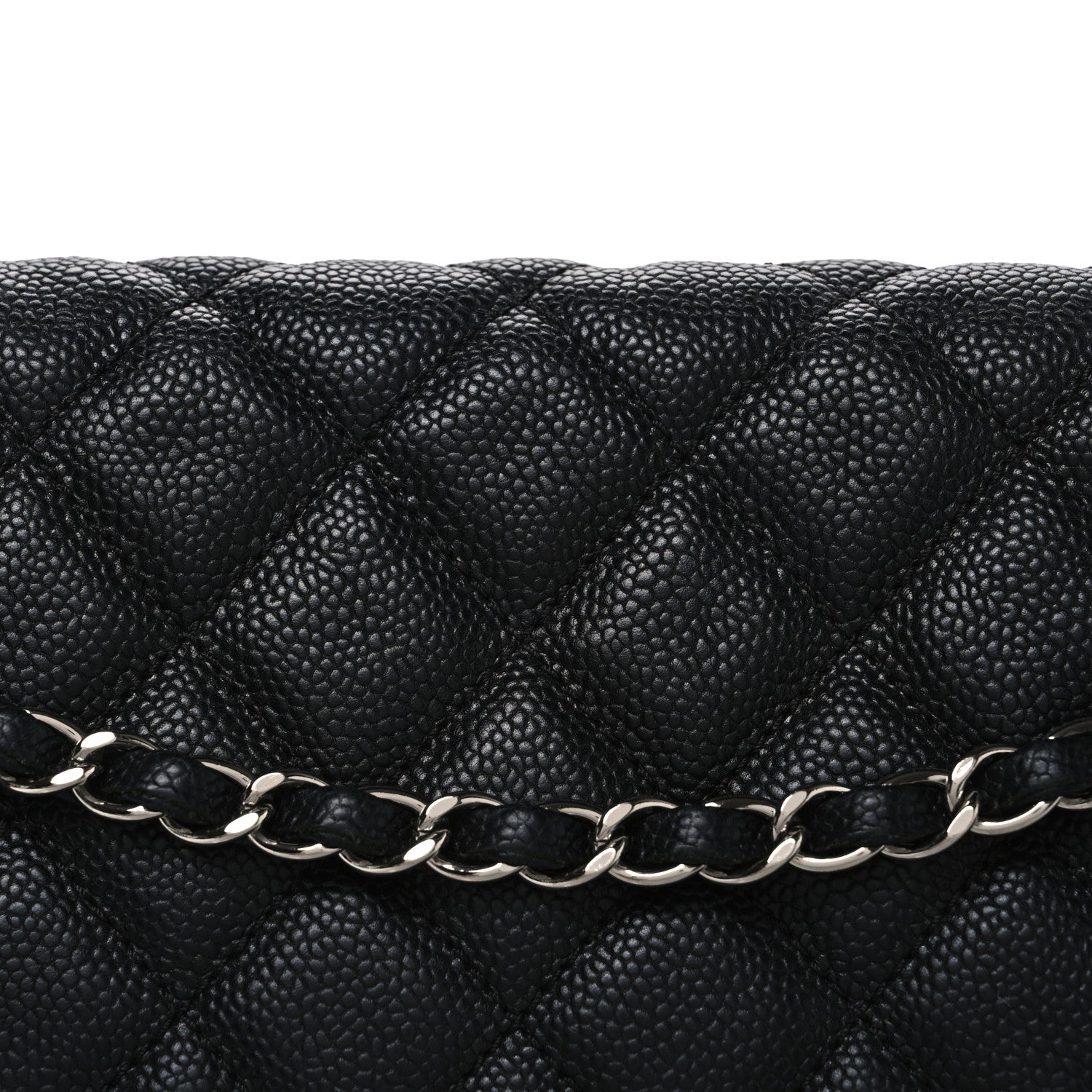 Chanel Caviar Quilted Jumbo Easy Flap Black 8 of 10