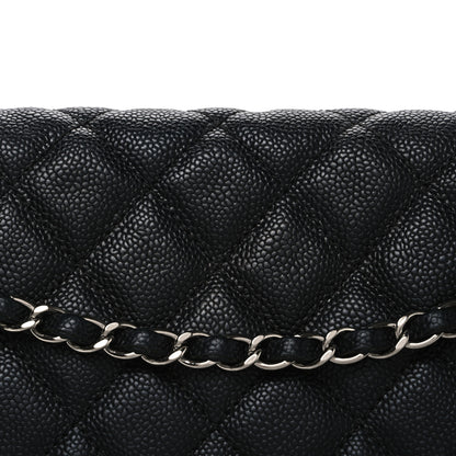 Chanel Caviar Quilted Jumbo Easy Flap Black 8 of 10
