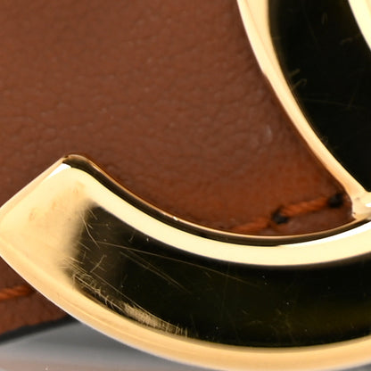 Chanel Calfskin CC Reversible Belt 100 40 Black Camel 7 of 9