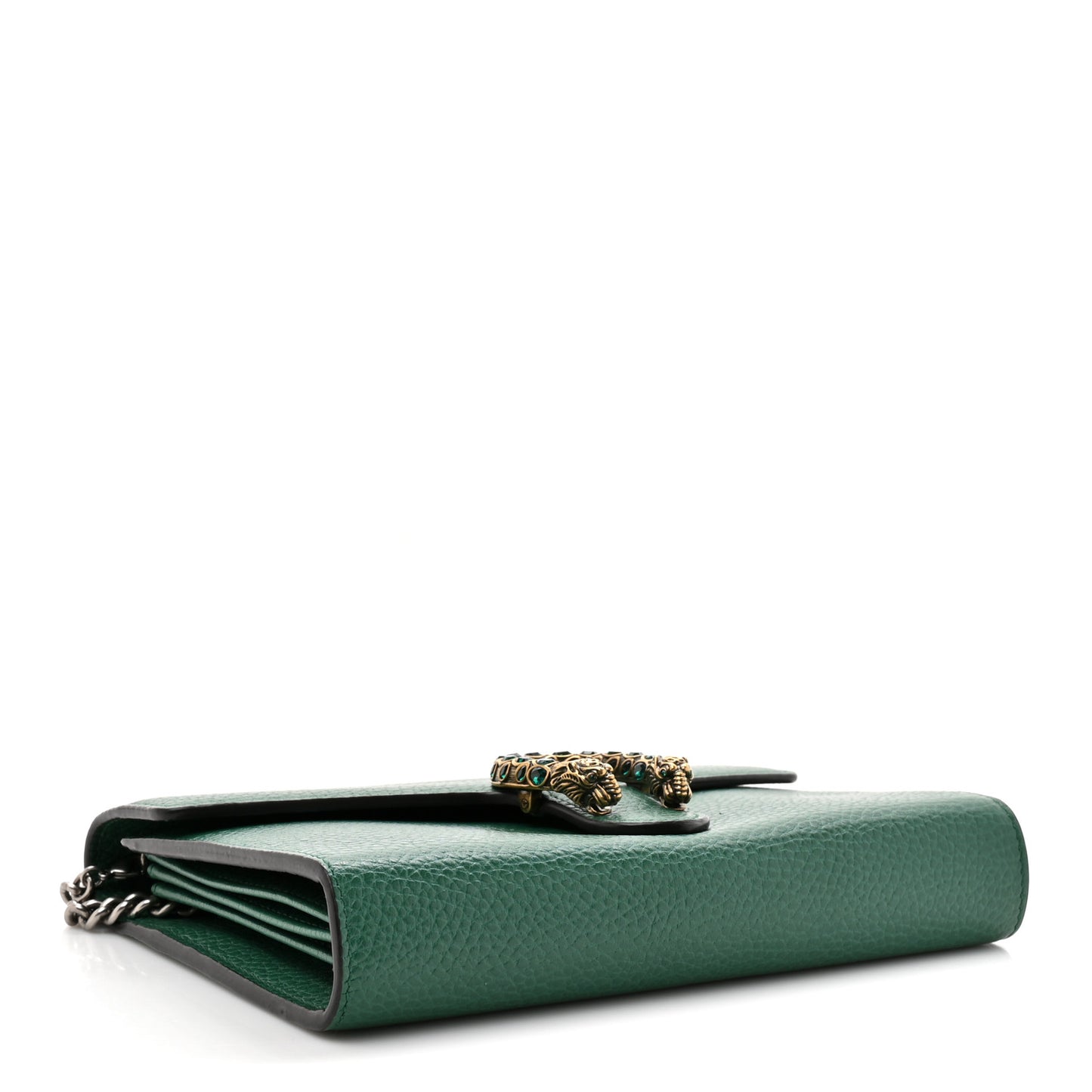 Calfskin Mini Dionysus Chain Wallet Emerald