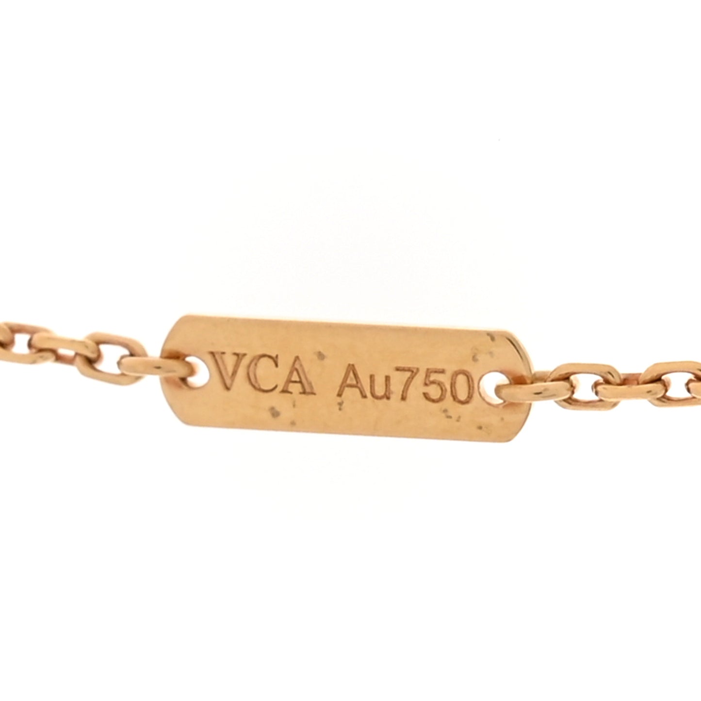 18K Yellow Gold Vintage Alhambra Pendant Necklace