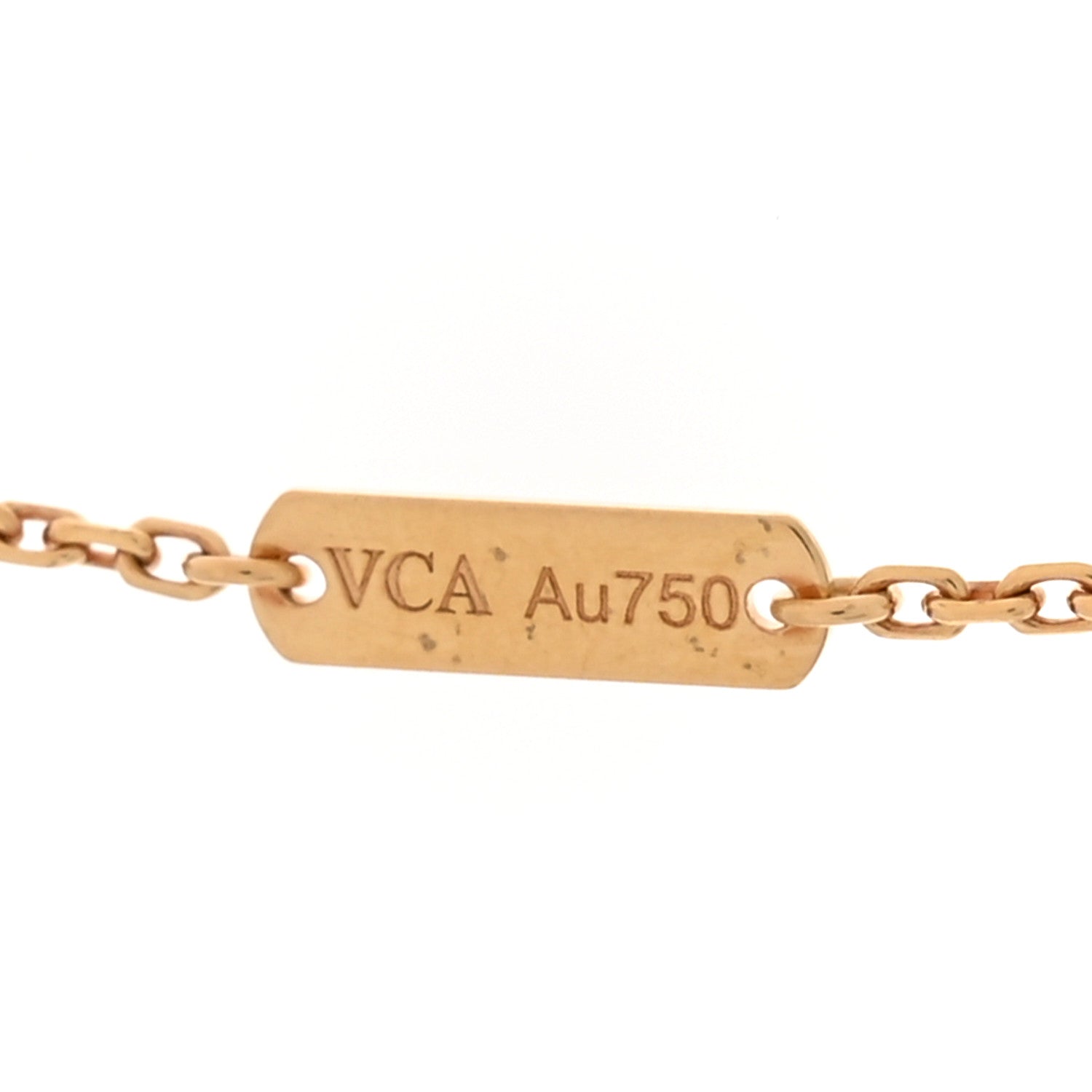 Van Cleef & Arpels 18K Yellow Gold Vintage Alhambra Pendant Necklace 5 of 6