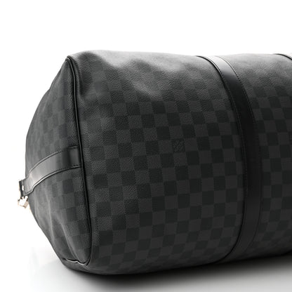 Louis Vuitton Damier Graphite Keepall Bandouliere 55 8 of 15