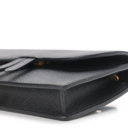 Christian Dior Grained Calfskin Saddle Belt Clutch Black 11 of 11