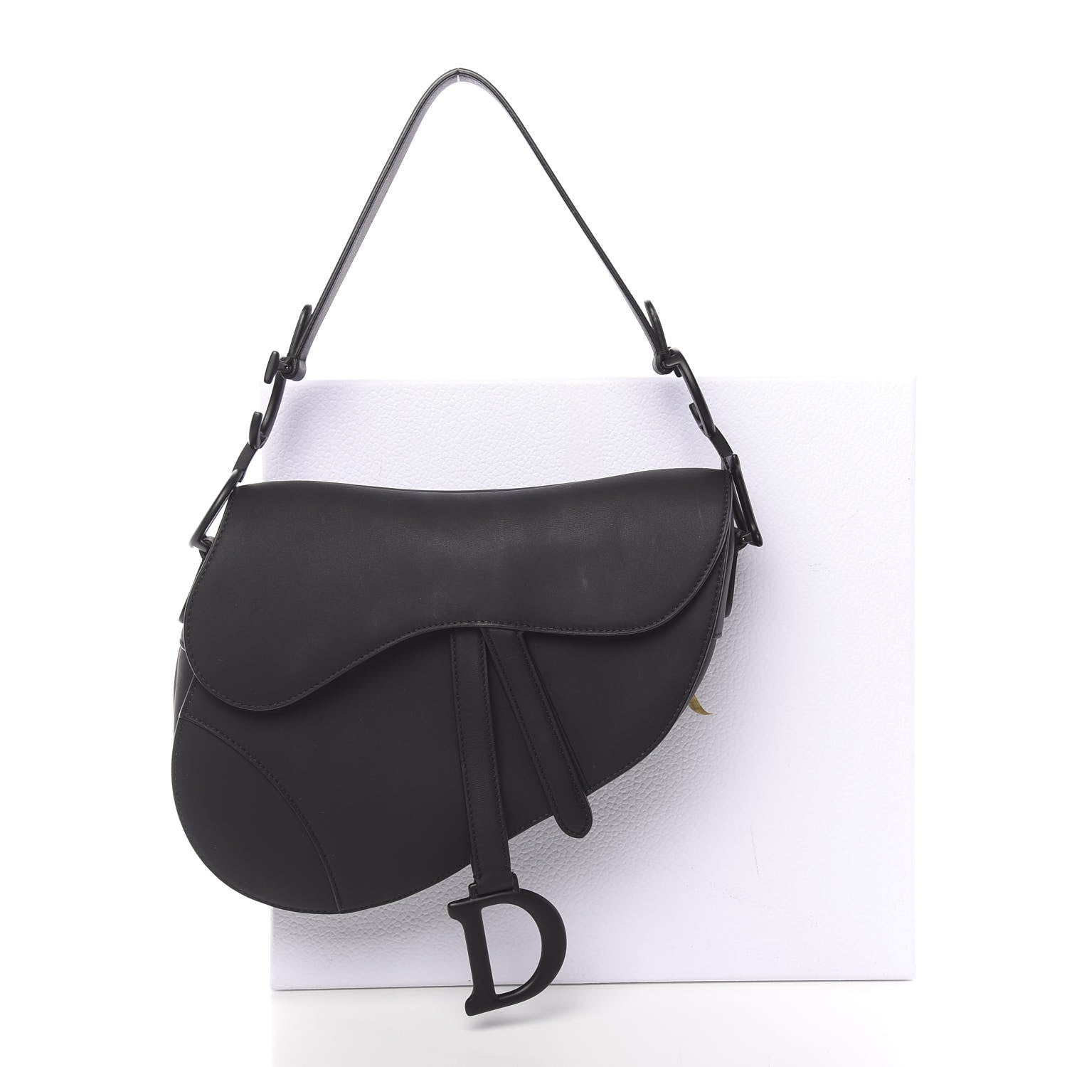 Christian Dior Ultra Matte Calfskin Saddle Bag Black 13 of 13