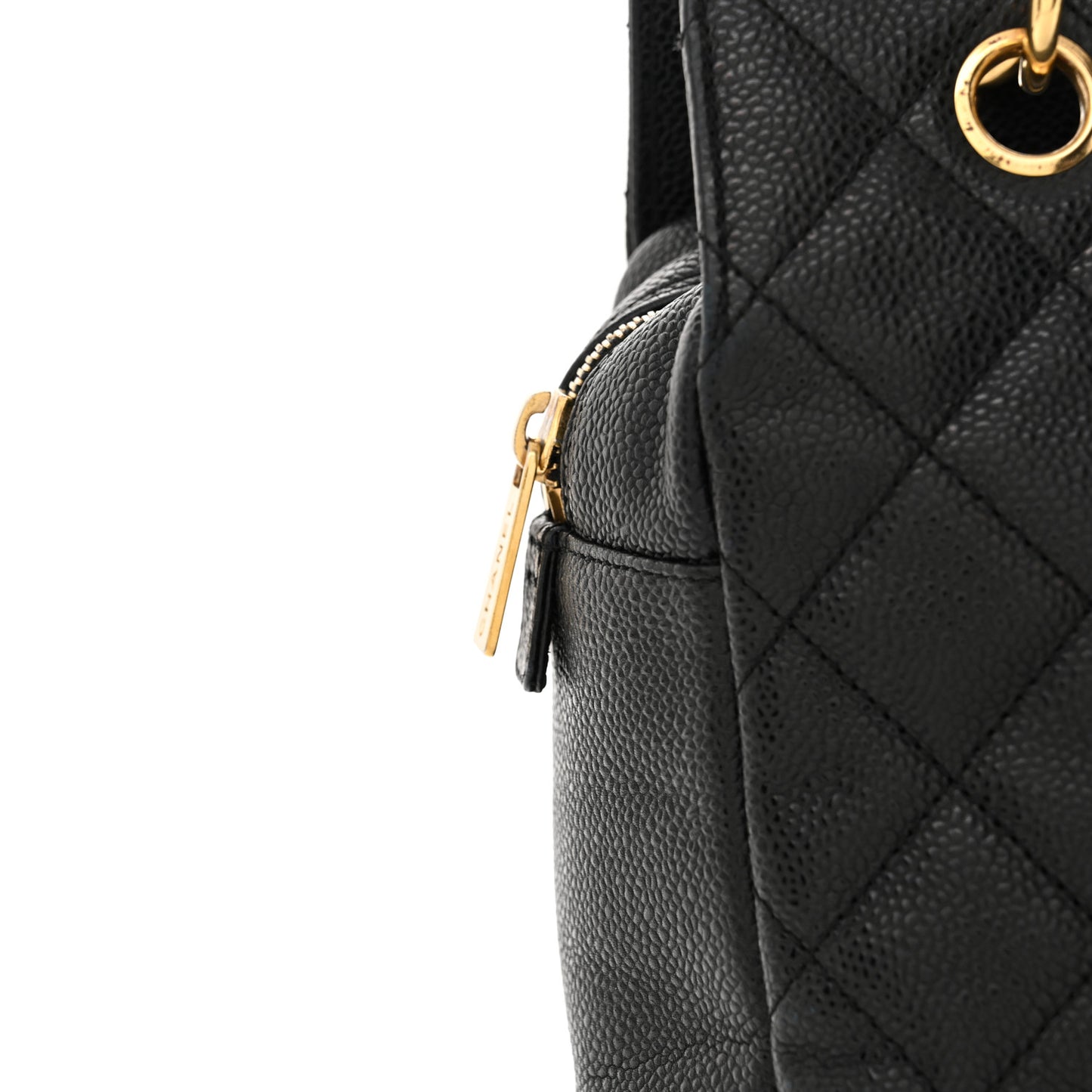 Caviar Quilted Petit Timeless Tote PTT Black