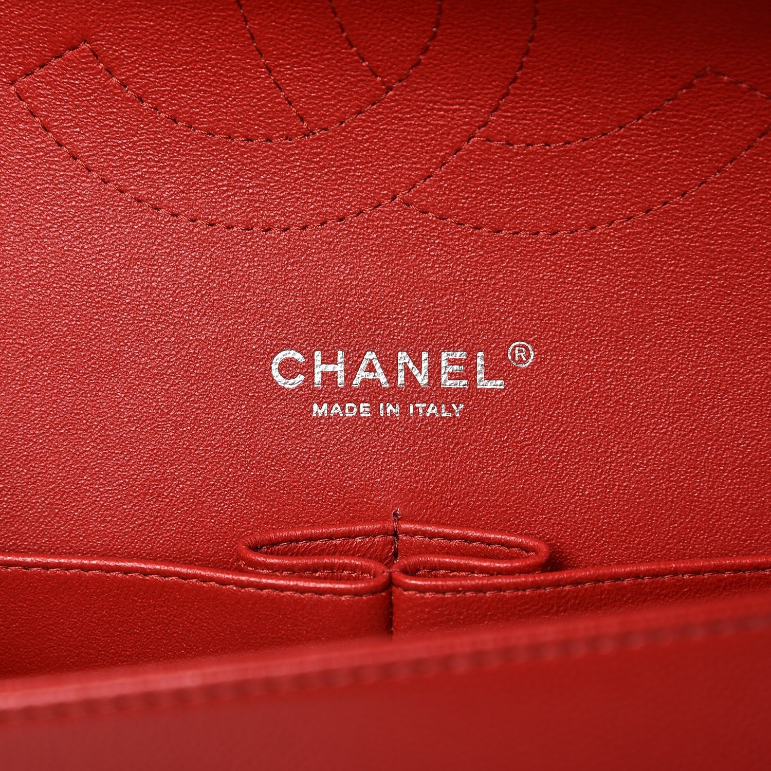 Chanel Caviar Chevron Quilted Jumbo Double Flap Dark Red 6 of 8