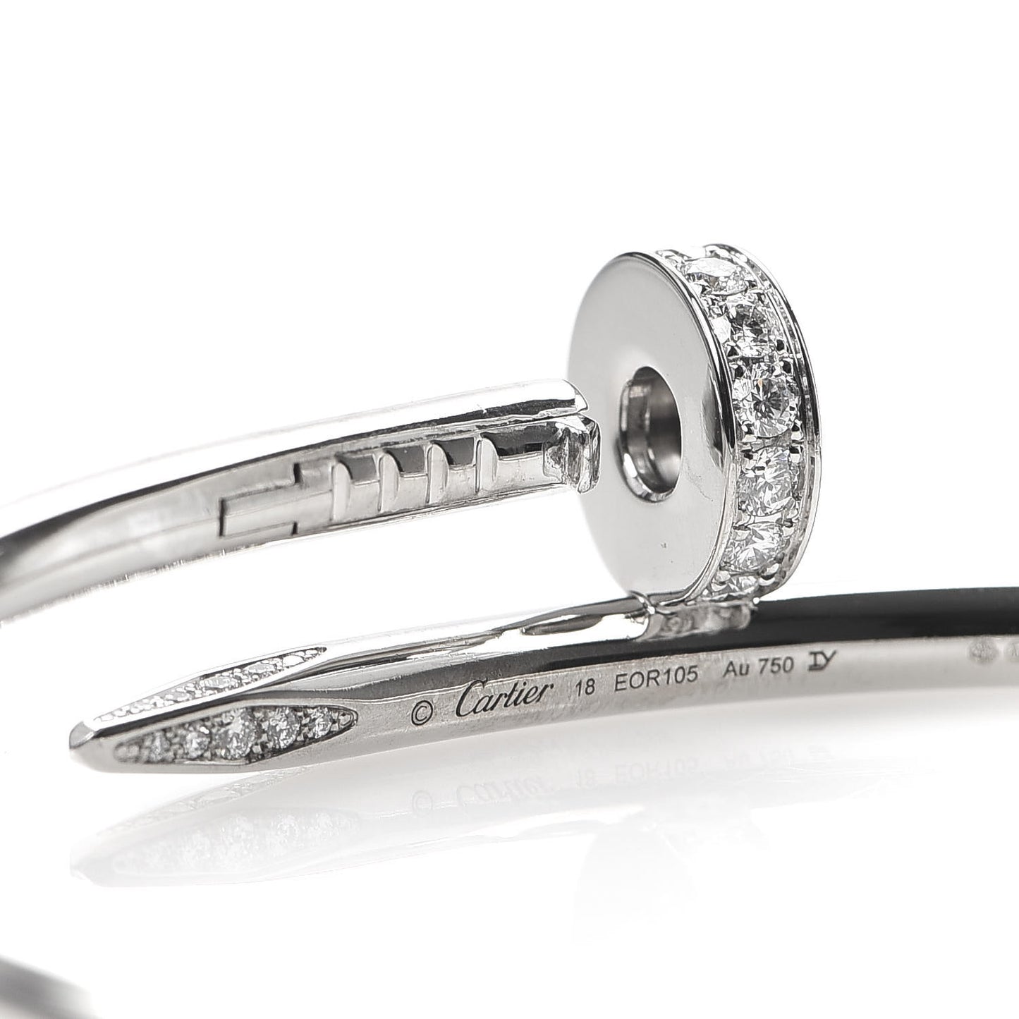 18K White Gold Diamond Juste Un Clou Bracelet 18