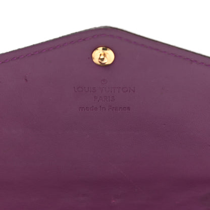 Louis Vuitton Vernis Sarah Wallet NM Amethyste 6 of 12