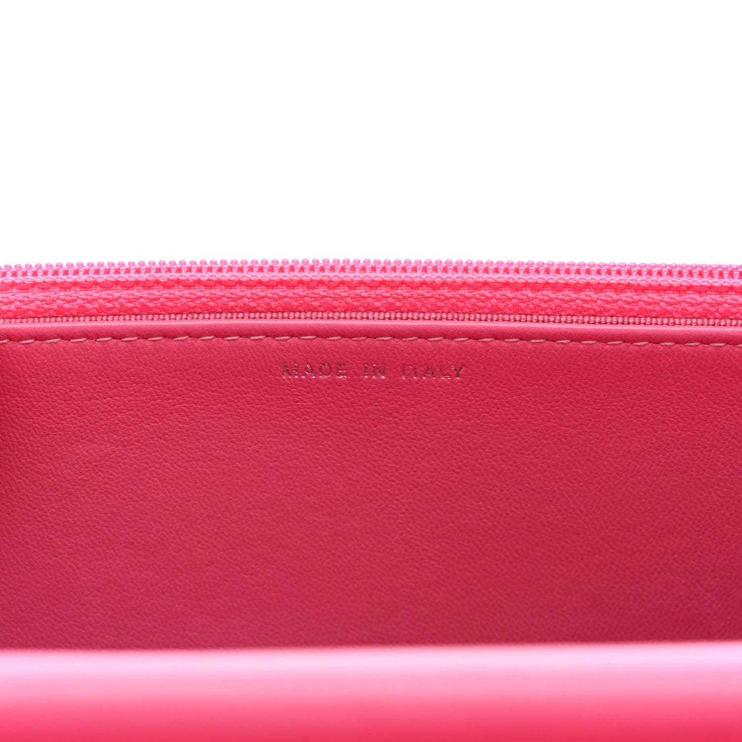 Chanel Faded Lambskin Quilted Zephyr Wallet on Chain WOC Dark Pink 7 of 14