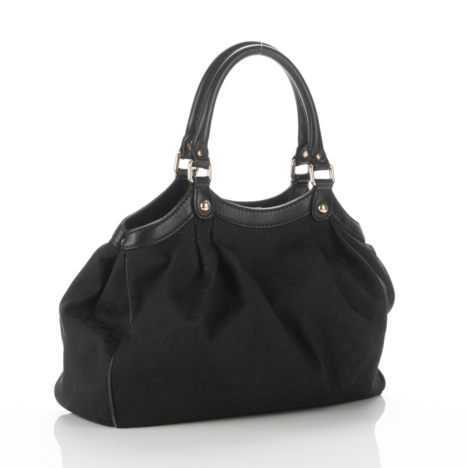 Gucci Monogram Medium Sukey Tote Black 3 of 11