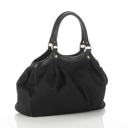 Gucci Monogram Medium Sukey Tote Black 3 of 11