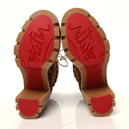 Christian Louboutin Suede Studded Dakita Lug 70 Boots 37.5 5 of 7