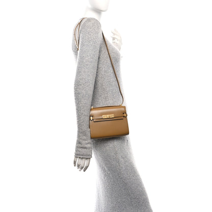 Saint Laurent Smooth Calfskin Mini Manhattan Shoulder Bag Tabac Brown 2 of 11