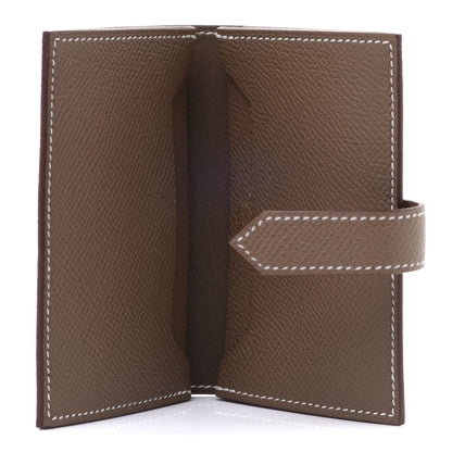 Hermes Epsom Bearn Card Holder Wallet Etoupe 5 of 8