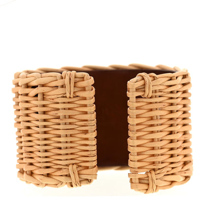 Hermes Barenia Osier Collier De Chien CDC Picnic Bracelet T3 Fauve 3 of 7