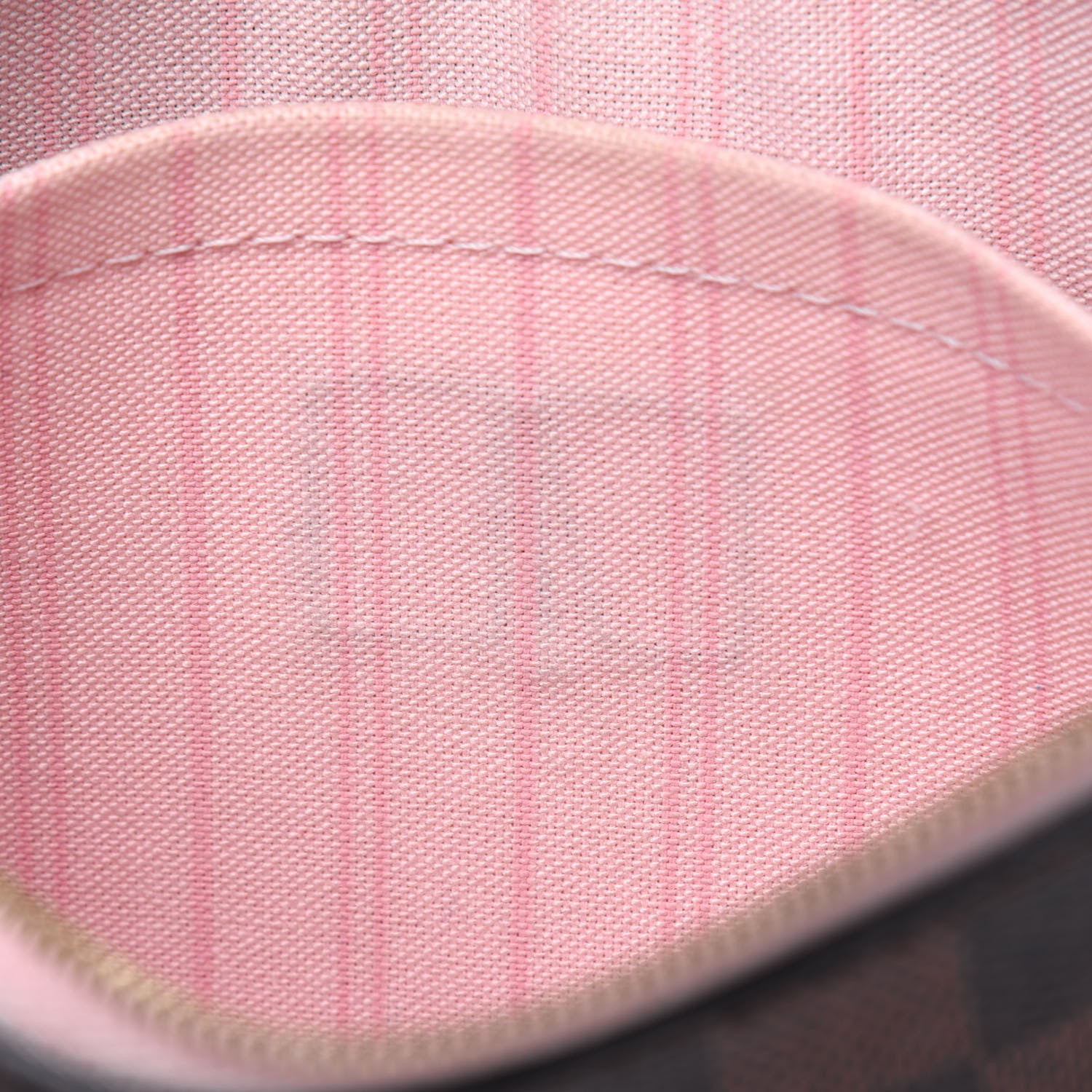 Louis Vuitton Damier Ebene Neverfull MM GM Pochette Rose Ballerine 9 of 19