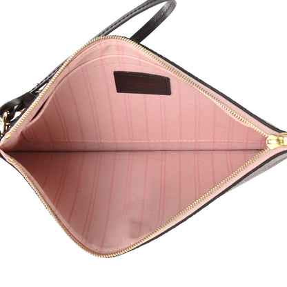 Louis Vuitton Damier Ebene Neverfull MM GM Pochette Rose Ballerine 5 of 7