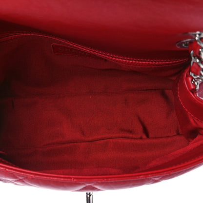 Chanel Crumpled Calfskin Medium Chain All Over Flap Red 5 of 9