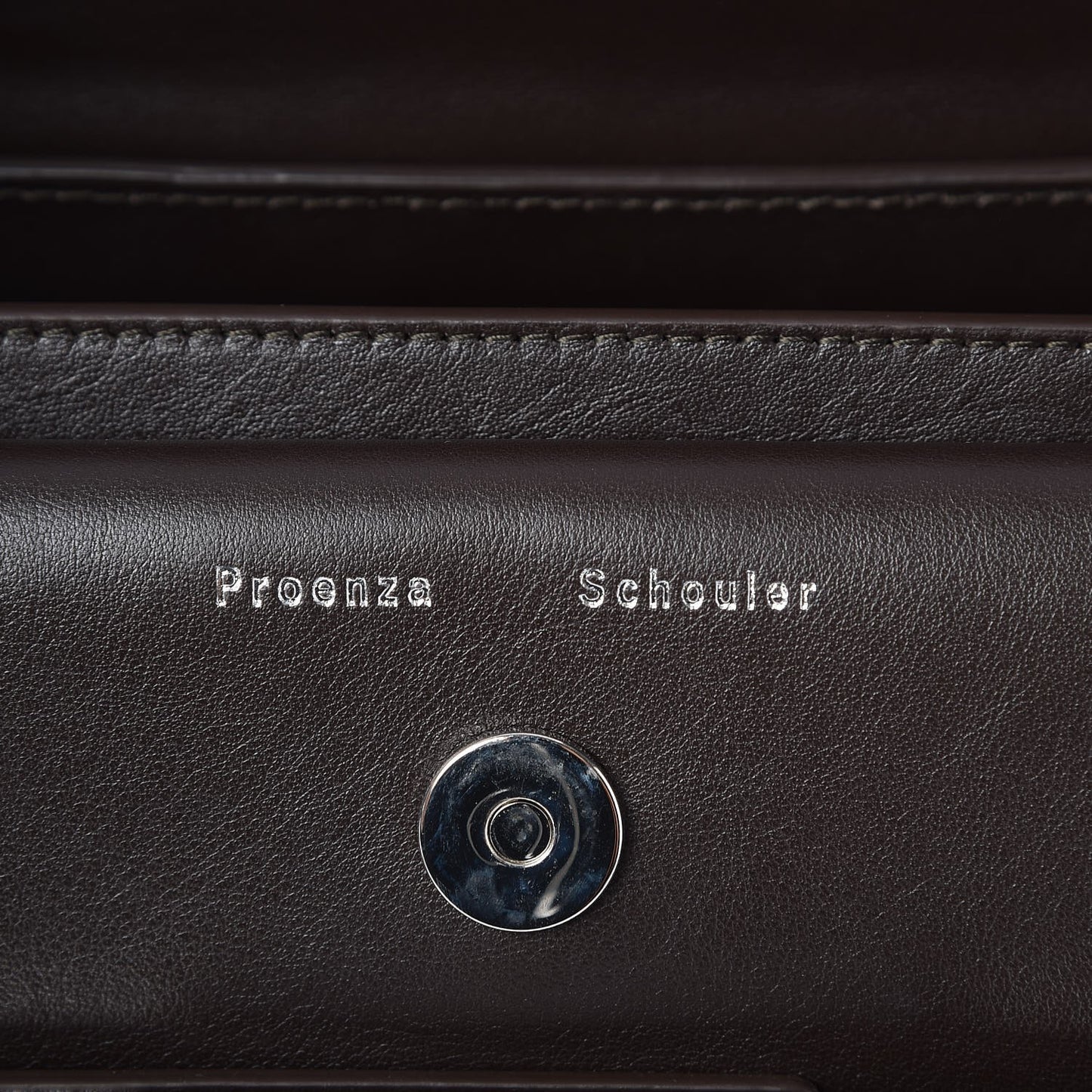 Smooth Calfskin Mini PS11 Classic Shoulder Bag Mogano
