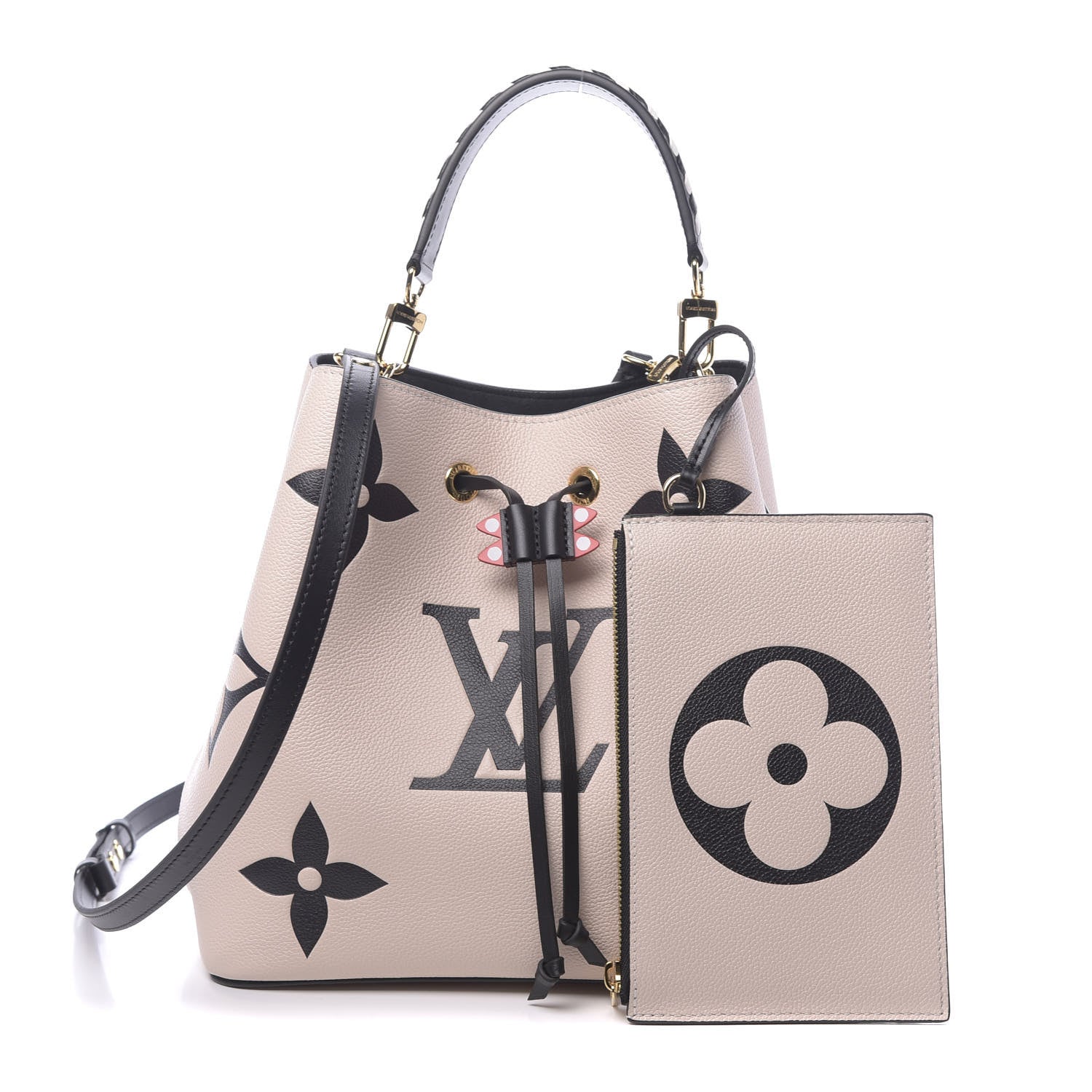 Louis Vuitton Empreinte Monogram Giant Crafty Neonoe MM Creme Black 1 of 10