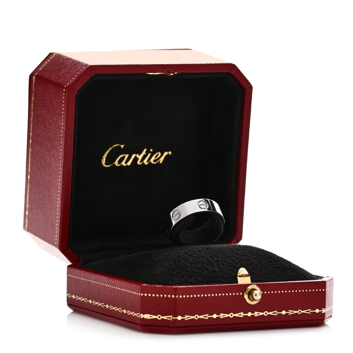 18K White Gold 5.5mm LOVE Ring 55 7.25