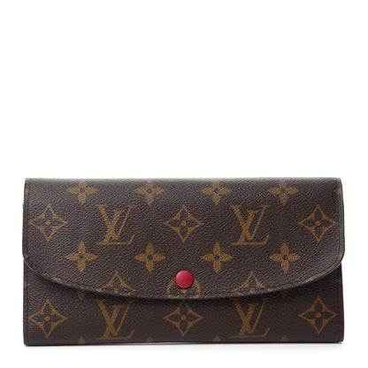 Louis Vuitton Monogram Emilie Wallet Fuchsia 1 of 7