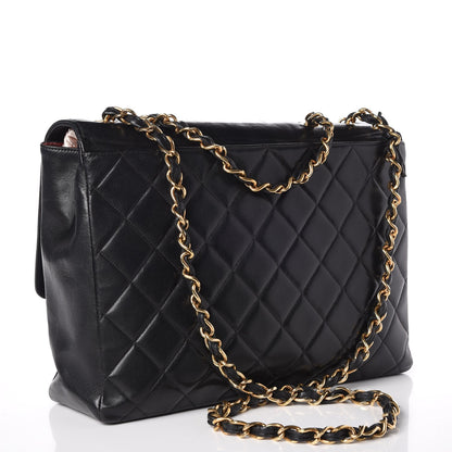 Chanel Lambskin Jumbo CC Single Flap Black 4 of 16