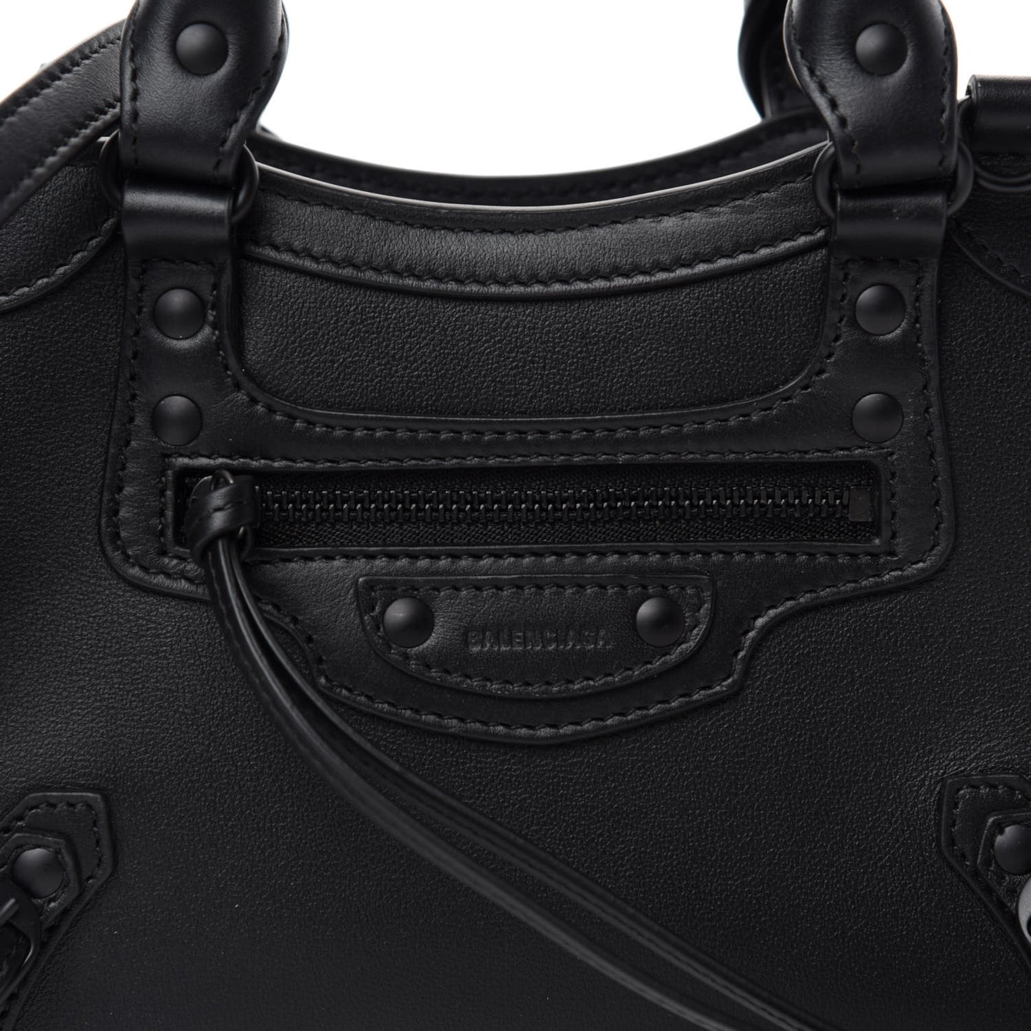 Smooth Calfskin Neo Classic Black Hardware Mini City Black