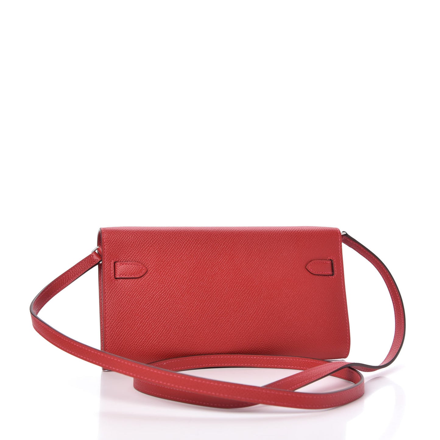 Epsom Kelly Wallet To Go Rouge Casaque