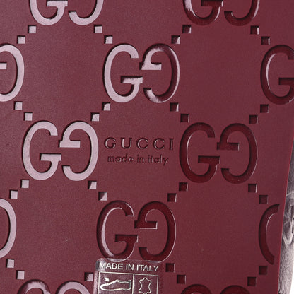 Gucci Guccissima GG Embossed Womens Sandals 38 Rosso Ancora 8 of 11
