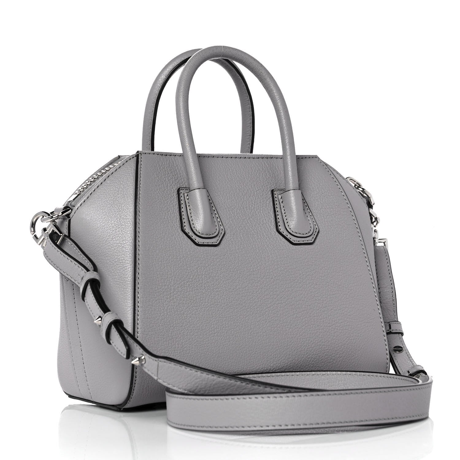 Givenchy Sugar Goatskin Small Antigona Pearl Grey 3 of 9