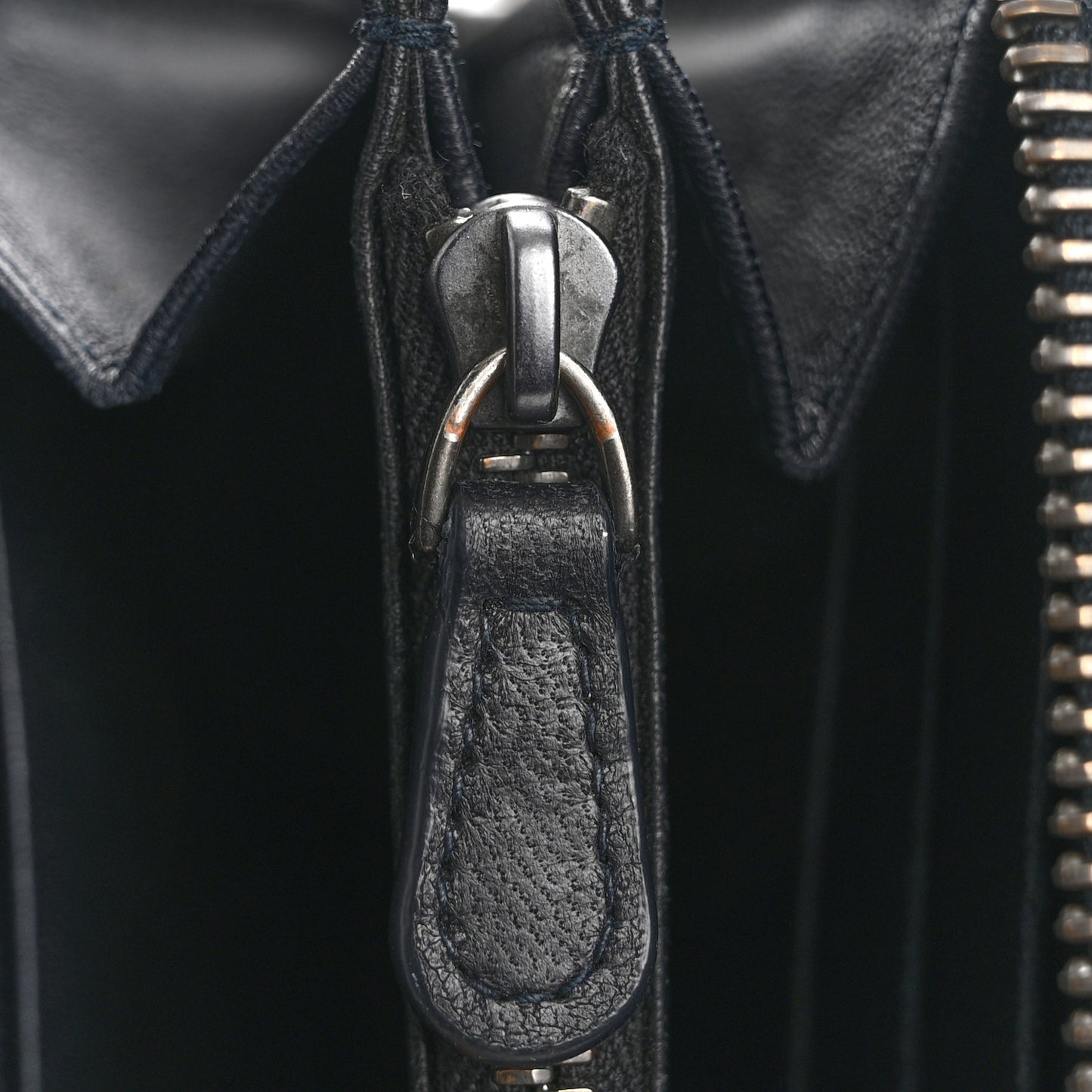 Nappa Intrecciato Zip Around Wallet Blue