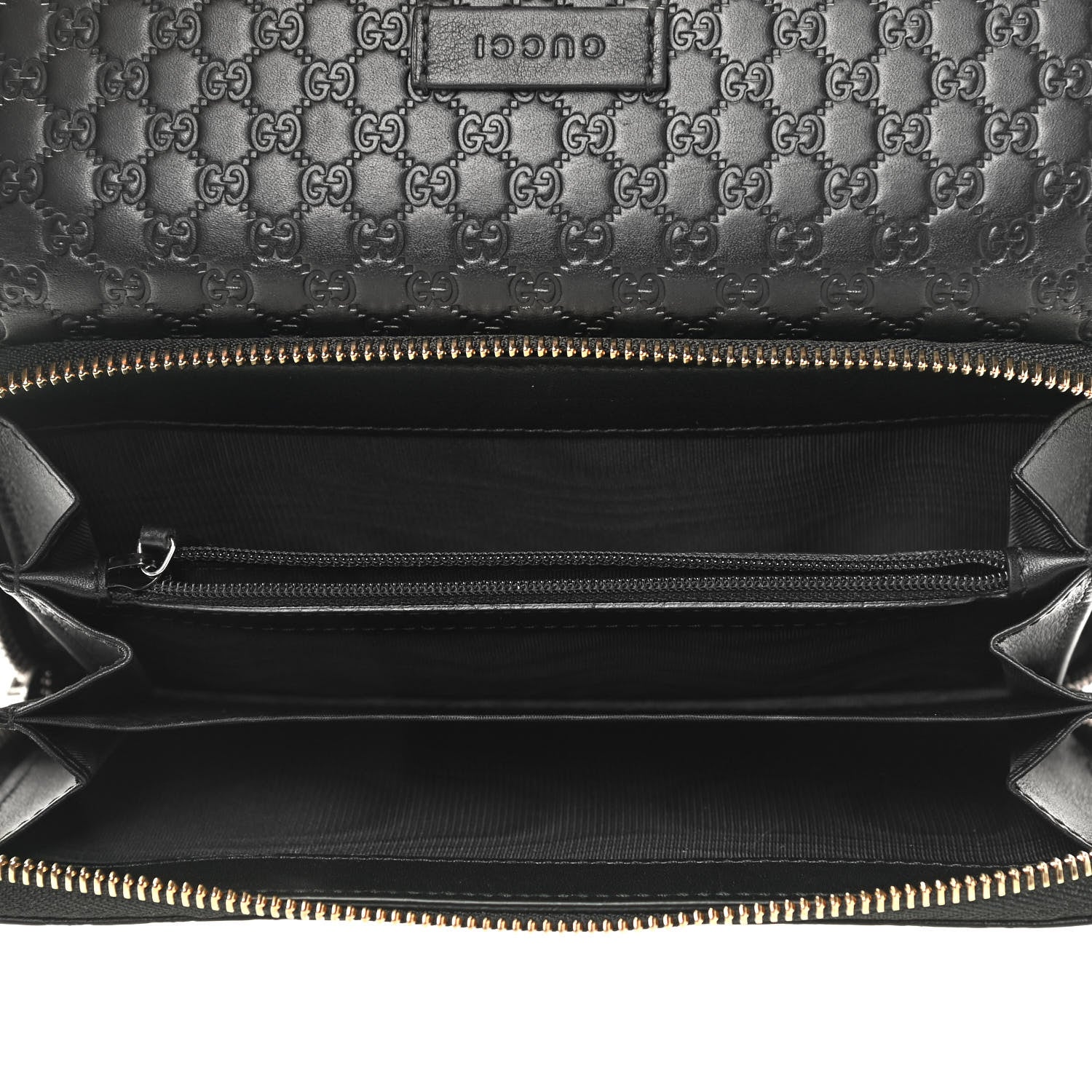 Gucci Soft Microguccissima Continental Zip Wallet Black 5 of 8