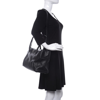 Chanel Calfskin Cerf Executive Shopper Tote Black 2 of 9