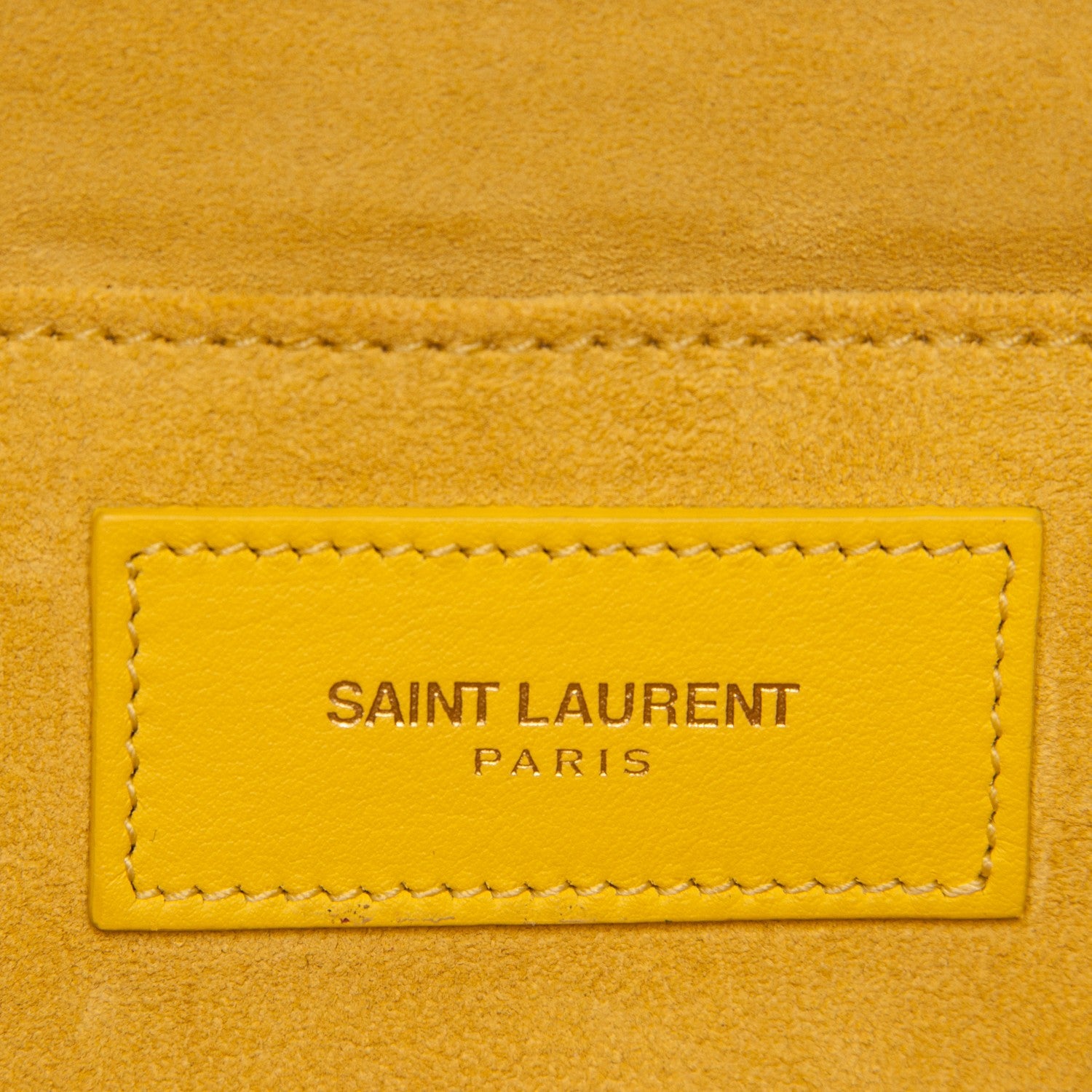 Saint Laurent Calfskin Classic Y Ligne Clutch Soleil 7 of 8