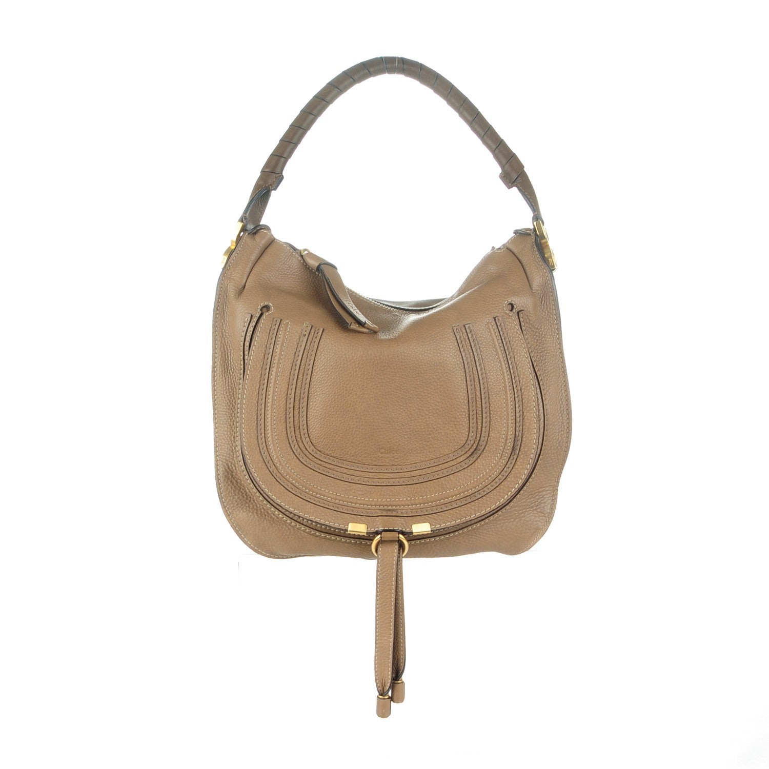 Chloe Calfskin Medium Marcie Hobo Nut 1 of 8