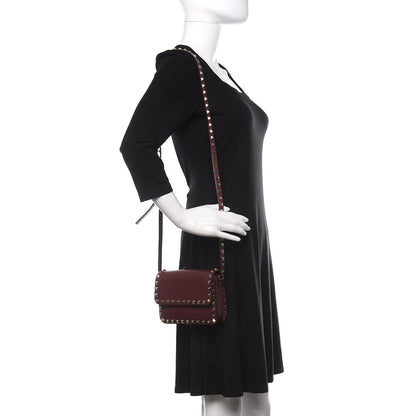Valentino Garavani Vitello Rockstud Flap Crossbody Bag Rubin 2 of 12