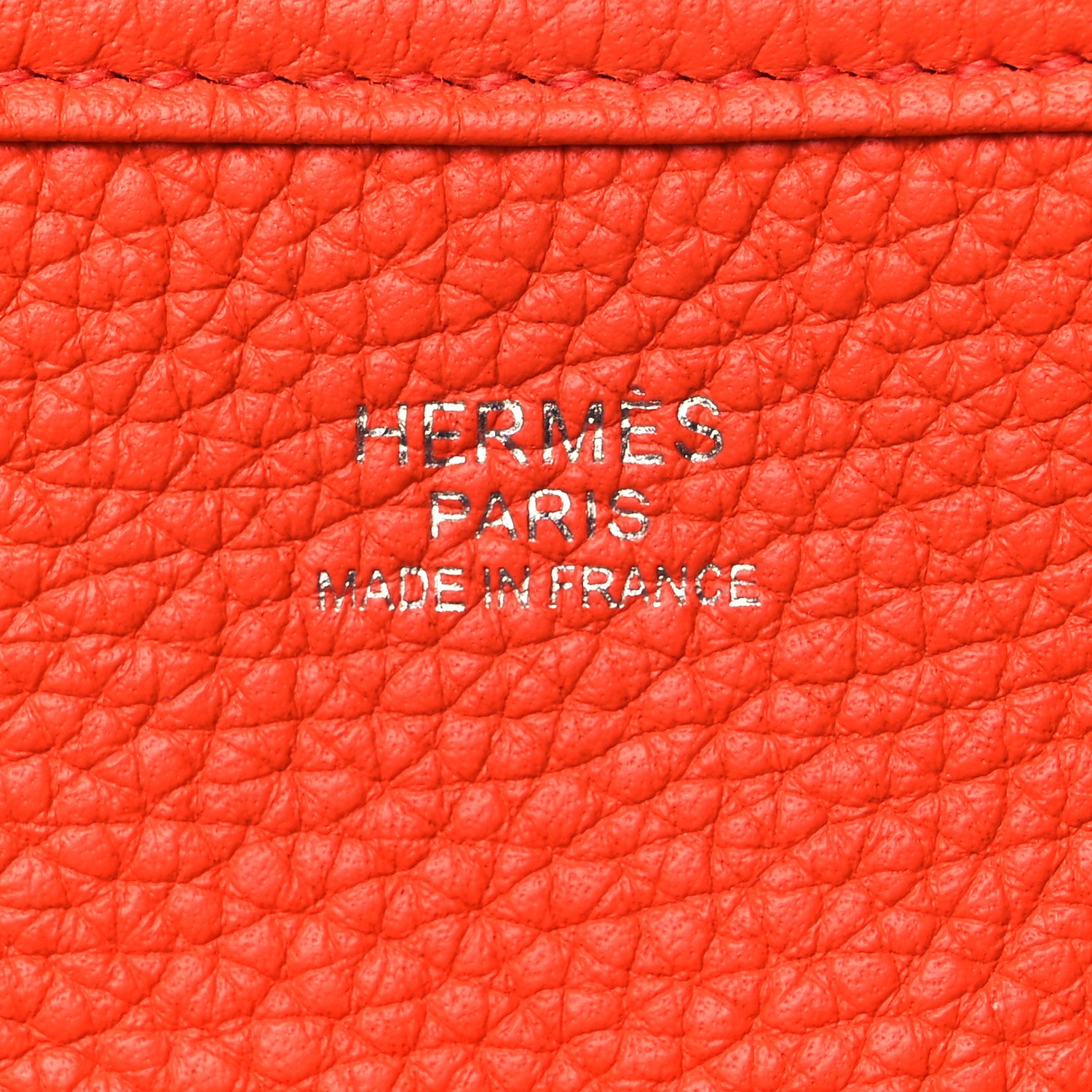 Hermes Taurillon Clemence Evelyne III PM Orange Poppy 6 of 10