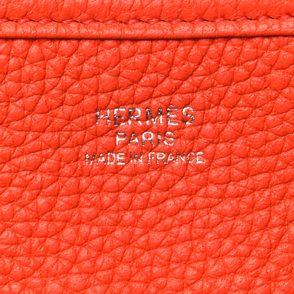 Hermes Taurillon Clemence Evelyne III PM Orange Poppy 6 of 10
