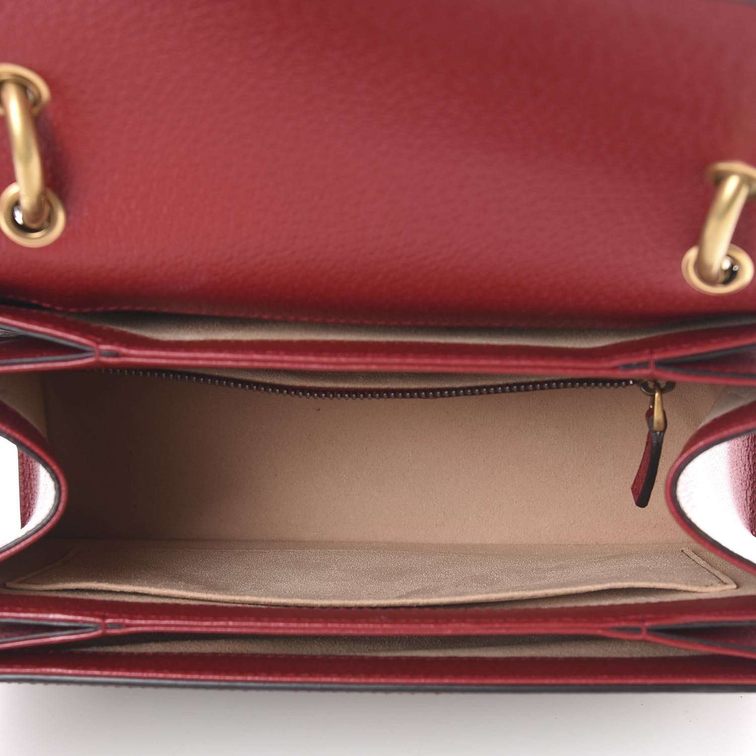 Gucci GG Supreme Monogram Small Queen Margaret Top Handle Bag Red 4 of 10