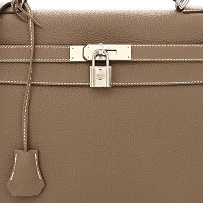 Hermes Togo Kelly Retourne 32 Etoupe 8 of 10
