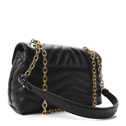 Louis Vuitton Calfskin LV New Wave Chain Bag Black 3 of 9