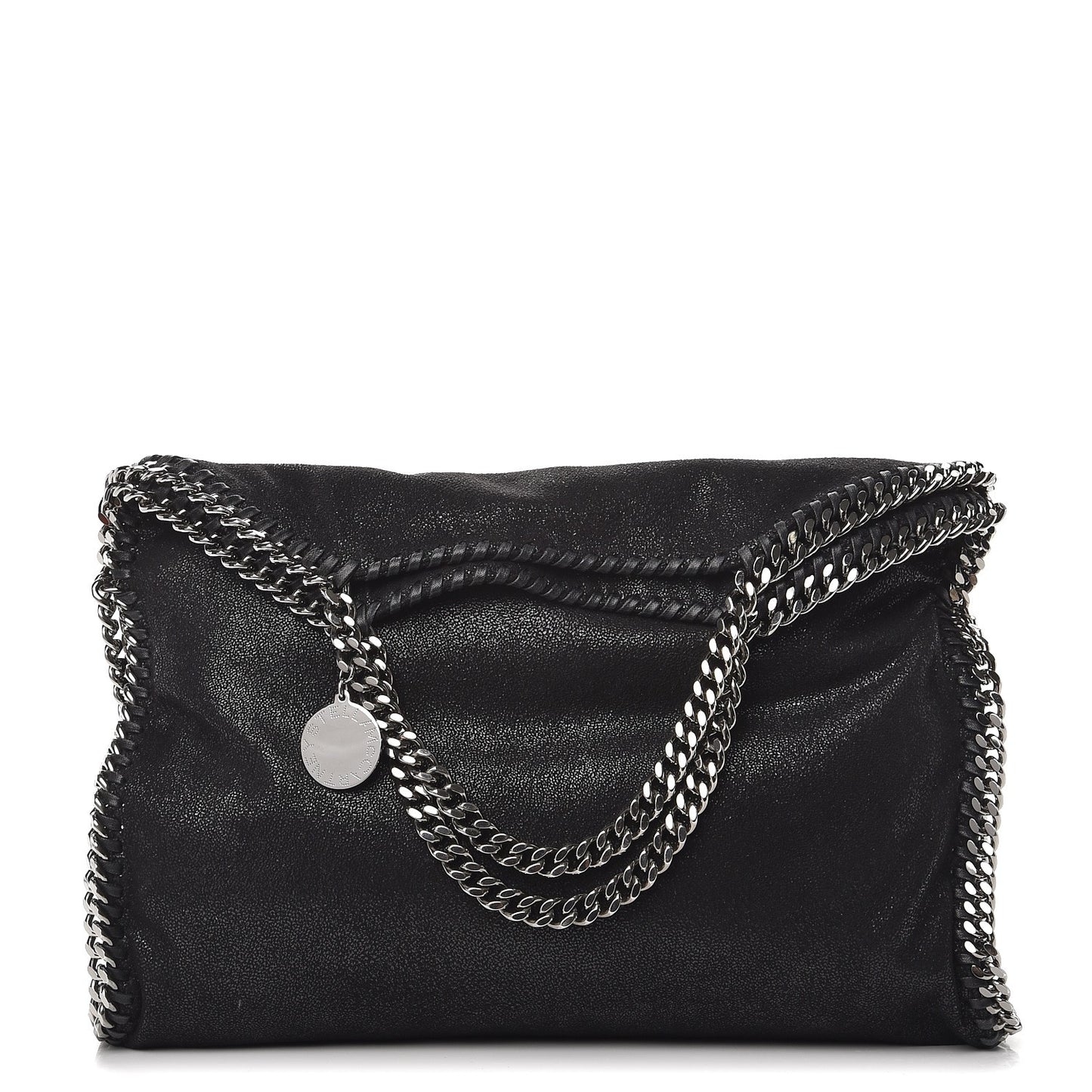 Shaggy Deer Falabella Fold Over Tote Black