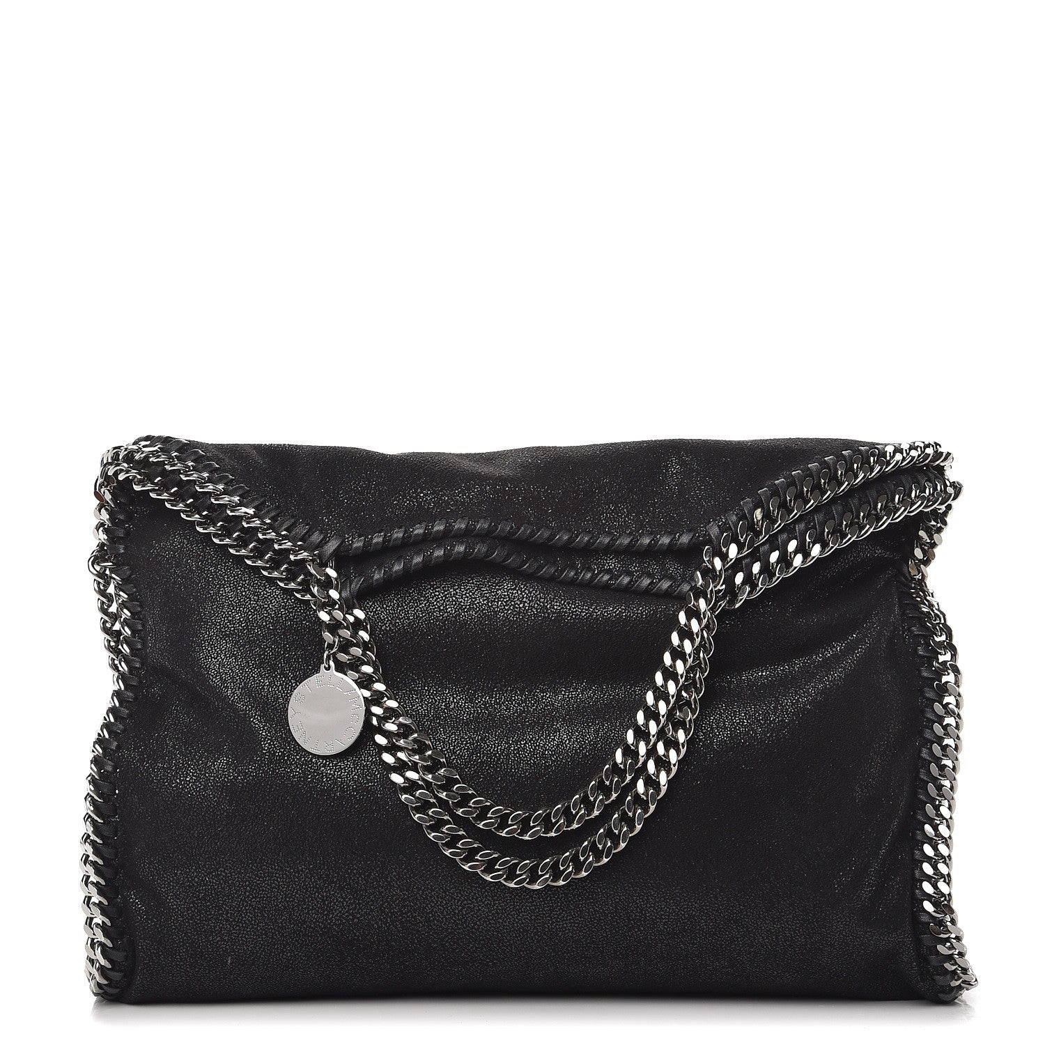 Stella McCartney Shaggy Deer Falabella Fold Over Tote Black 1 of 8