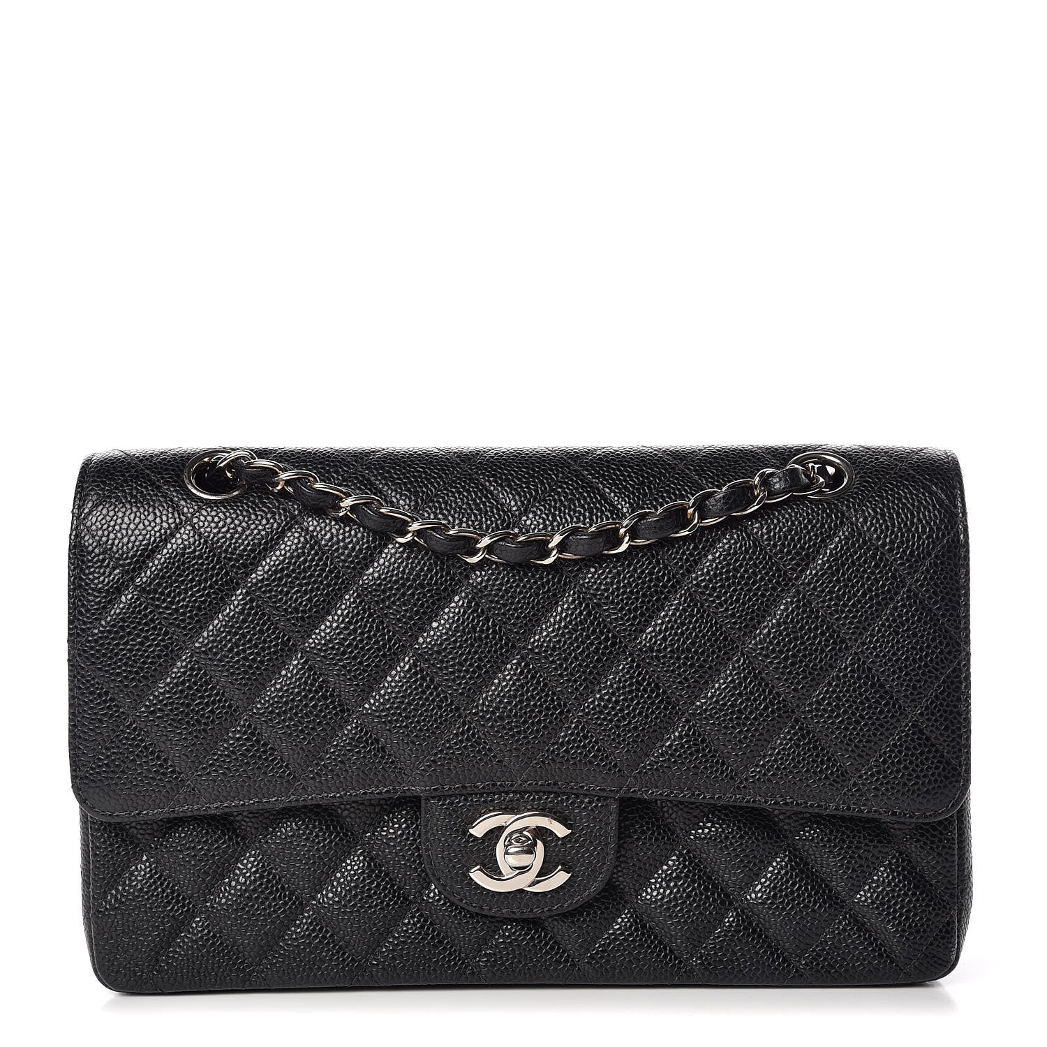 Chanel Caviar Quilted Medium Double Flap Black 1 of 13