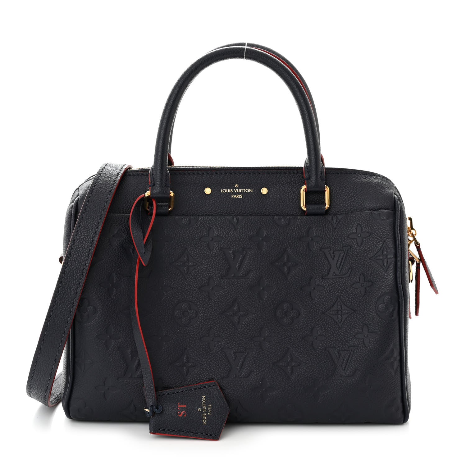 Louis Vuitton Empreinte Speedy Bandouliere 25 NM Marine Rouge 1 of 12