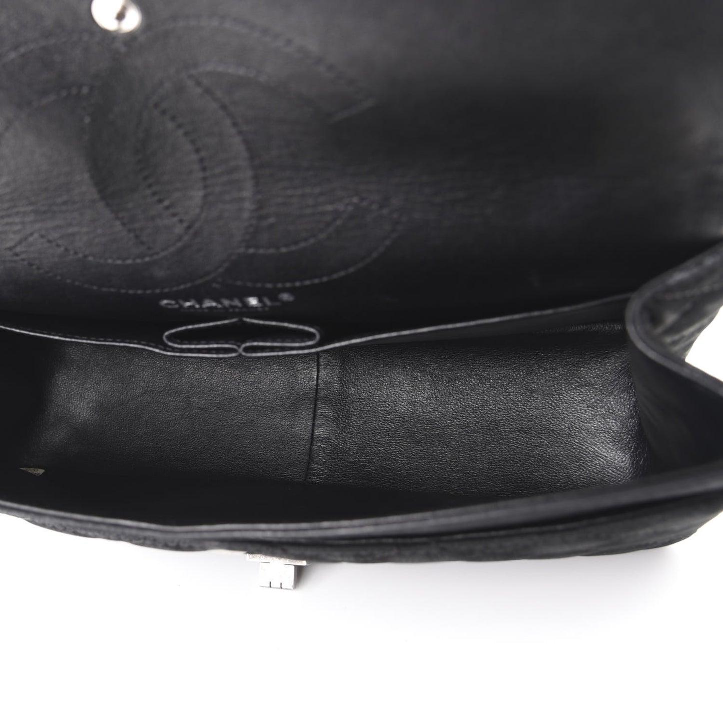 Iridescent Caviar Quilted 2.55 Reissue 226 Flap Black